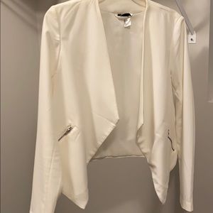 H&M white blazer